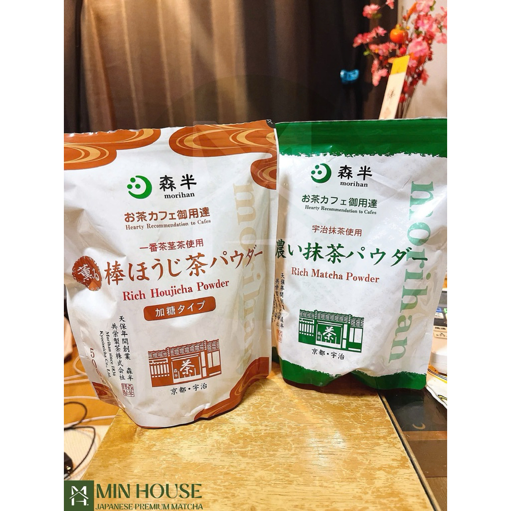 [MORIHAN] Bột pha latte Rich Matcha/Houjicha