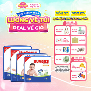 Bỉm/Tã quần Huggies Tràm Trà Tự Nhiên SKINCARE Pants Mega Jumbo M106/L104/XL88/XXL80- Mochica