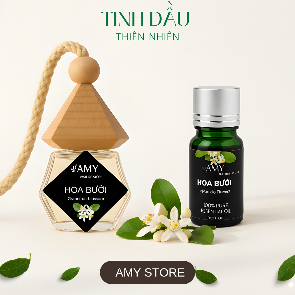 Tinh dầu hoa bưởi xông phòng ngủ làm nến thơm QA ORGANIC 10ml xông phòng ngủ nhà vệ sinh spa