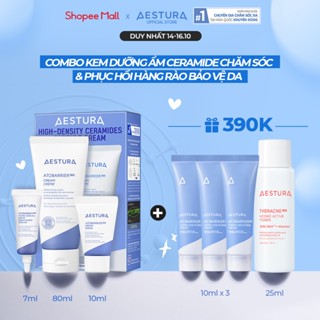 Kem Dưỡng Ẩm Ceramide Phục Hồi Hàng Rào Bảo Vệ Da AESTURA ATOBARRIER365 Cream 80ml + tặng Serum và Kem Dưỡng