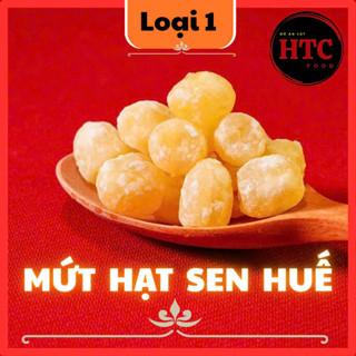  Mứt hạt sen Huế đặc biệt nhà làm chuẩn ngon mứt sen Tết ít đường thơm bở bùi 500g 1kg HTC Food 