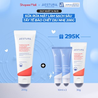 Sữa rửa mặt tạo bọt làm sạch sâu cho da dầu mụn AESTURA THERACNE365 Clear Deep Cleansing 200g