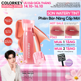 [MỚI] Son COLORKEY Watery Tint Phiên Bản Mới Bền Màu Lâu Trôi, Không Dính Cốc, Siêu Mịn Môi 2.5g
