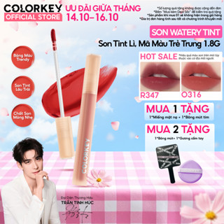 [LIVE DAILY] Son COLORKEY Watery Tint Không Dính Cốc Siêu Mịn Môi Nhiều Màu Sắc Thời Thượng 1.8g