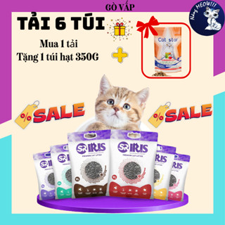 [TẢI 6 TÚI] Cát vệ sinh than hoạt tính cho mèo IRIS túi 9L - Than Hoạt Tính, Siêu Vón, Không Bụi