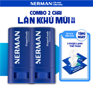 Lăn khử mùi cho nam dạng sáp hương nước hoa Nerman Power Fresh 18g