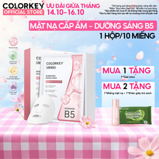 1 Hộp 10 Miếng Mặt Nạ Giấy COLORKEY LUMINOUS Vitamin B5 Hỗ Trợ Phục Hồi 25ml/miếng