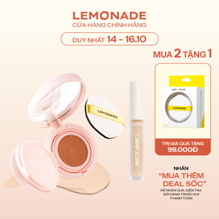 Combo LEMONADE Phấn nước Supermatte Cushion 15g & Kem che khuyết điểm Matte Addict Concealer 3g