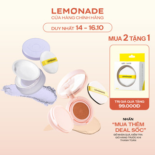 Combo Lemonade Phấn nước Supermatte Cushion 15g và Phấn Phủ Supermatte No Makeup Loose Powder 9g
