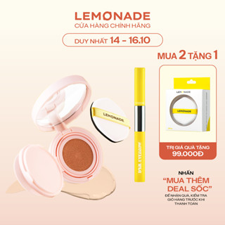 Combo Lemonade Phấn nước siêu kiềm dầu Supermatte Cushion 15g và Chì kẻ mày 2 đầu Dual Eyebrow 2.75g