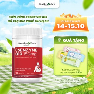 Viên Uống Bổ Tim Coenzyme Q10 150mg Healthy Care Úc Tăng Cường Sức Khỏe Tim Mạch 100 Viên