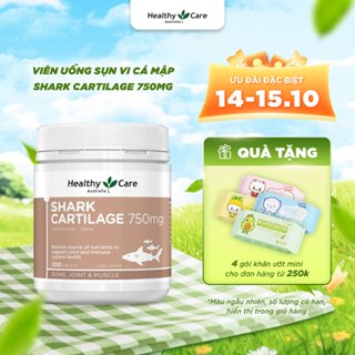 Viên Uống Sụn Vi Cá Hỗ Trợ Xương Khớp Healthy Care Shark Cartilage 750mg 200 Viên