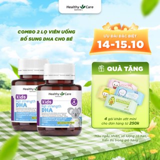 Combo Viên Uống Bổ Sung Dưỡng Chất Cho Bé Healthy Care High Strength DHA 60 Viên