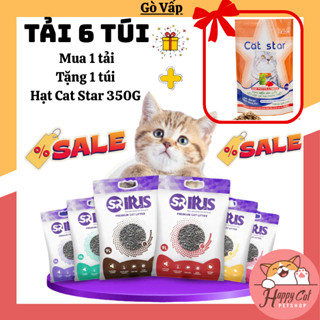 [TẢI 6 TÚI] Cát vệ sinh than hoạt tính cho mèo IRIS túi 9L - Than Hoạt Tính siêu vón siêu khử mùi