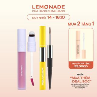 Combo Lemonade Son Kem Mịn Lì Thuần Chay Perfect Couple 3.5g & Chì kẻ mày 2 đầu Dual Eyebrow 2.75g