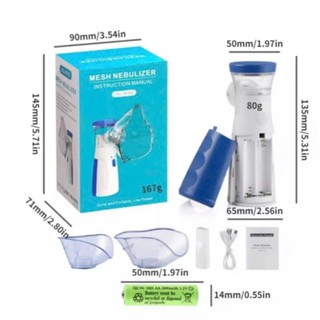 Máy Xông Mũi Họng Nebulizer Cao Cấp Cho Bé Công Nghệ Nhật Bản - Máy Thở Khí Dung Cầm Tay Nhỏ Gọn