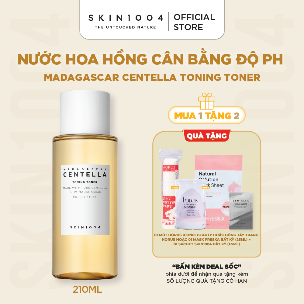 Nước hoa hồng dịu da SKIN1004 Madagascar Centella Toning Toner 210ml