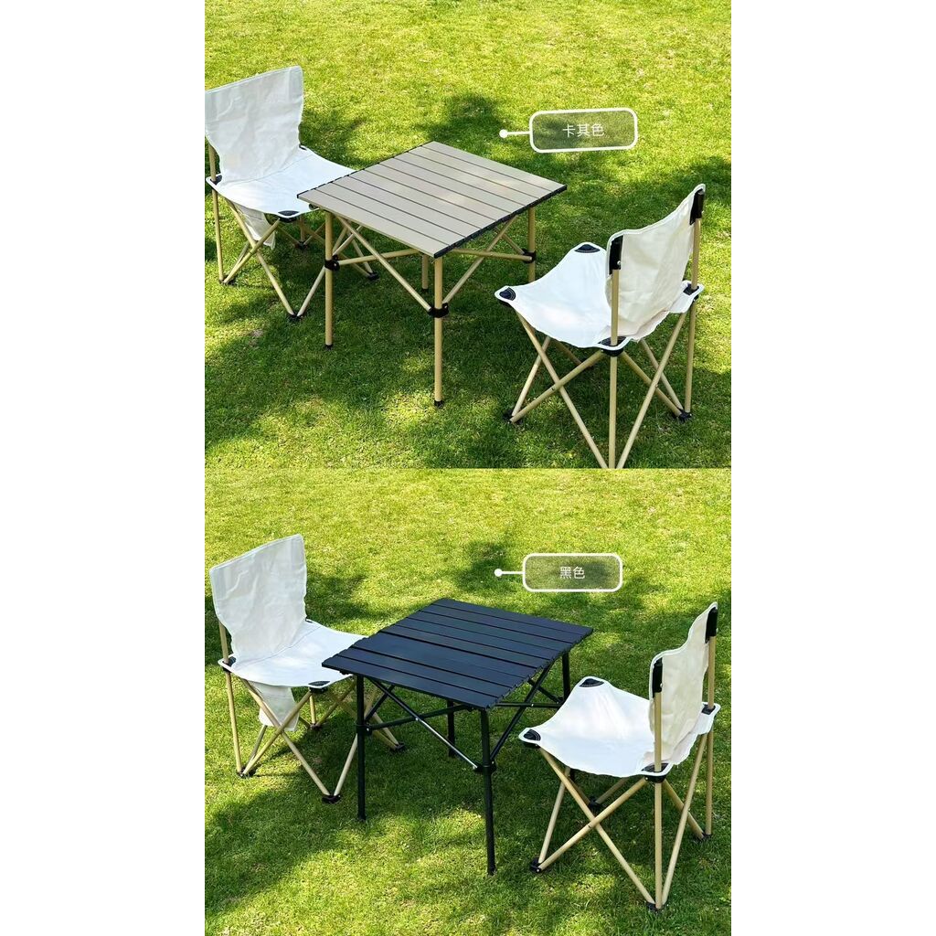 Bộ bàn ghế xếp gọn ngoài trời 3 món – SHANMUD ASHU, 2 ghế + 1 bàn, bàn ghế camping
