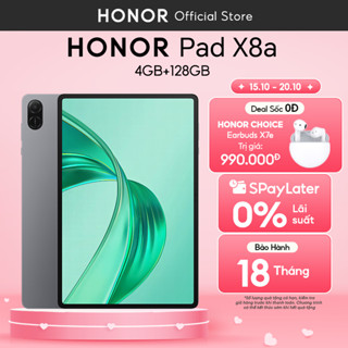 Máy tính bảng Honor Pad X8a 4GB+128GB | Màn hình TFT LCD 11" 90Hz | Pin 8300mAh | BH 18 tháng