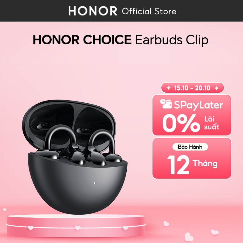 Tai Nghe Bluetooth HONOR CHOICE Earbuds Clip | Chống bụi và nước IP54| Cấu trúc vòm cầu Titan