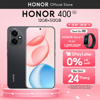 Điện Thoại Honor 400 5G 12GB + 512GB | AI Camera 200MP, Sạc Nhanh 80W | Snapdragon 7 Gen 3 | BH 24 Tháng