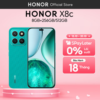 Điện thoại Honor X8c 8GB + 256/512GB | Camera 108MP| Kháng bụi và nước| Snapdragon 685 | Pin 5000mAh | BH 18 Tháng