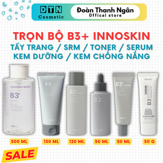    CHÍNH HÃNG   TRỌN BỘ B3+ INNOSKIN Tẩy trang   Sữa rửa mặt   Toner   Serum   Kem dưỡng   Kem chống nắng 