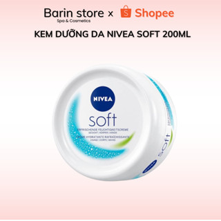 Kem dưỡng ẩm da NIVEA Soft cho cả da mặt và toàn thân dưỡng da mềm mịn 200ml