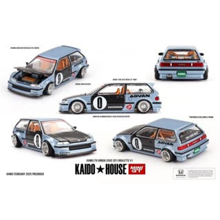Saigontoys - MiniGT Kaido House HONDA CIVIC (EF) KAIDO WORKS - Xe mô hình tỉ lệ 1:64 hãng Mini GT
