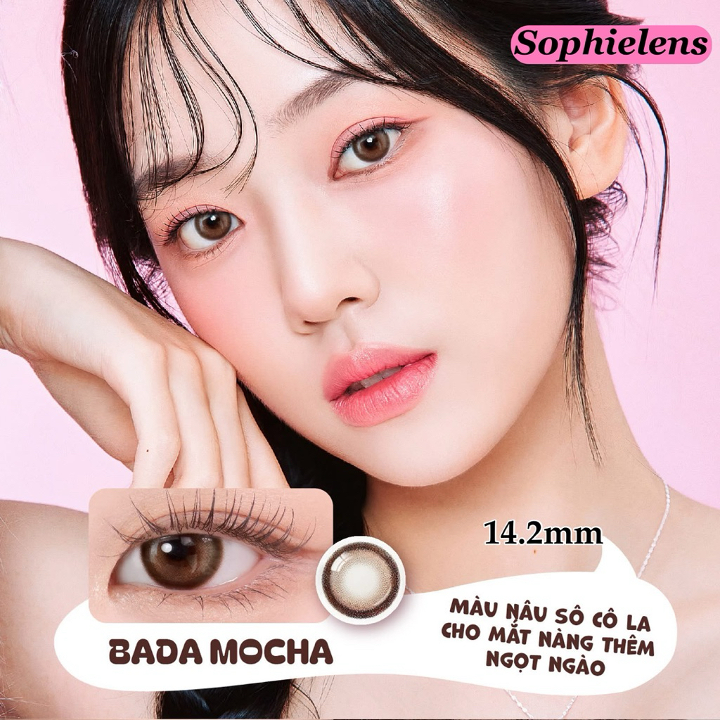 Lens Bada Mocha full cận 0-8 độ