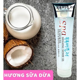 Tẩy tế bào chết SPA Hàn Quốc 350ml-Gel tẩy Da chết toàn thân,dưỡng da trắng sáng,tẩy da chết body