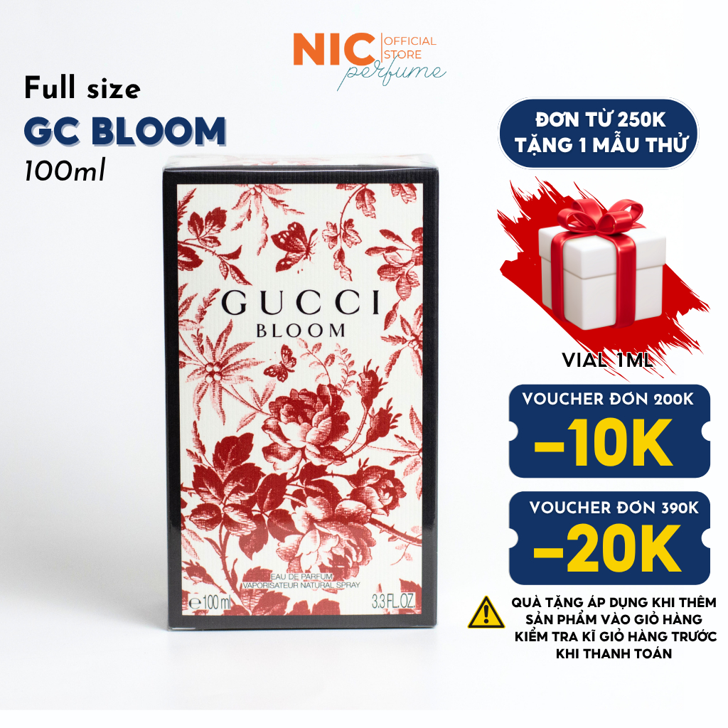 Full size nước hoa nữ Gucci Bloom EDP 100ml