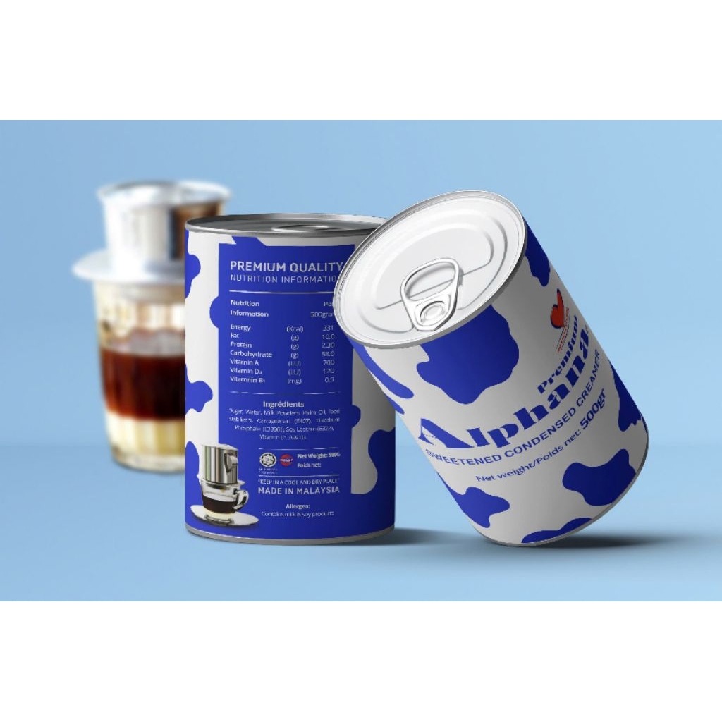 SỮA ĐẶC ĐẶC ALPHANA HỘP 500G KHẨU MALAYSIA