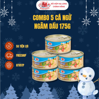 Combo 5 Cá Ngừ Cắt Khúc Ngâm Dầu 115/175g - Đồ Hộp Hạ Long