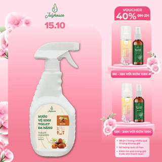 Nước tẩy bồn cầu vệ sinh toilet đa năng Julyhouse 480ml chiết xuất Bồ Hòn và tinh dầu sả chanh làm sạch khử mùi hiệu quả