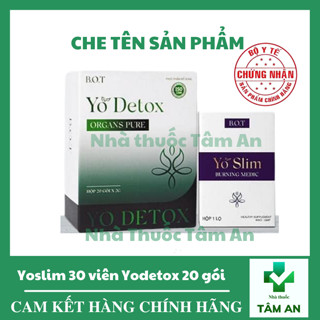  Giảm Cân YO SLIM Yo Detox Chính Hãng Yoslim Yodetox Boohee fit BOT Giúp Giảm Cân An Toàn 2-3 Kg Sau 15 Ngày Sử Dụng 