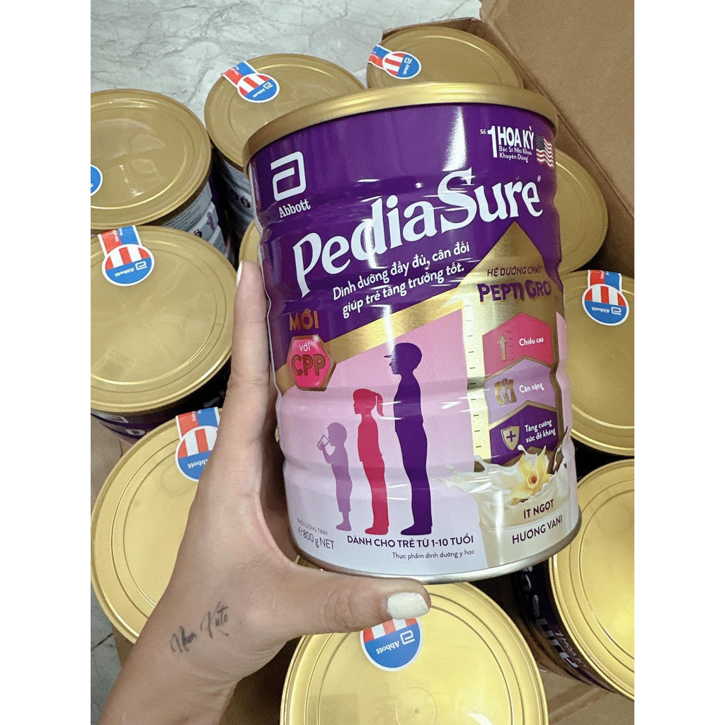 pediasua 380gr vs 800gr dành cho bé 1-10 tuổi