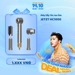 Máy sấy tóc ion âm 5in1 Jetzt HC1000 - Công nghệ chống bức xạ hiện đại, sử dụng được cho trẻ em và phụ nữ có thai