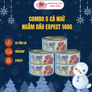 Combo 5 Hộp CÁ NGỪ NGÂM DẦU EXPECT 140g - Đồ Hộp Hạ Long