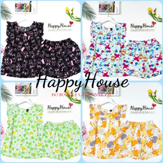 Bộ Lanh nữ, Bộ Tole Đùi Cánh Tiên VNXK 45-75kg, chất tole 2 da loại 1 mềm mịn mát