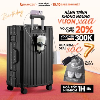 [HOẢ TỐC] Vali Size 28 Bamozo Khung Nhôm Khoá Sập Cao Cấp Cỡ Lớn_9066