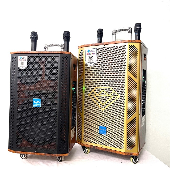 Loa kéo Bluethooth chính hãng AZpro, AZ-C659/328 Bass 40/30-3 đường tiếng,Mạch Revert 12 núm chỉnh