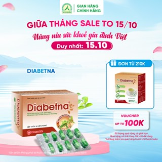 Bộ 2 Sản Phẩm Viên uống Và Trà Diabetna Dành Cho Người Tiểu Đường Hỗ Trợ Hạ Đường Huyết Và Mỡ Máu