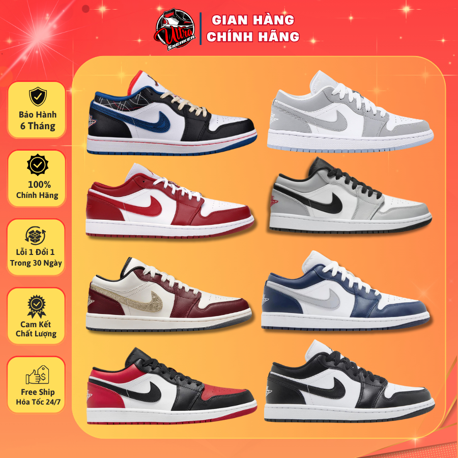 Giày Jd1 Low Full Đủ Mẫu Cổ Thấp Nam Nữ Dễ Phối Đồ Cực Hot Full Box.