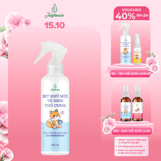 Xịt khử mùi vệ sinh thú cưng Julyhouse 280ml khử mùi nước tiểu, chuồng trại, chậu cát, làm thơm không gian phòng