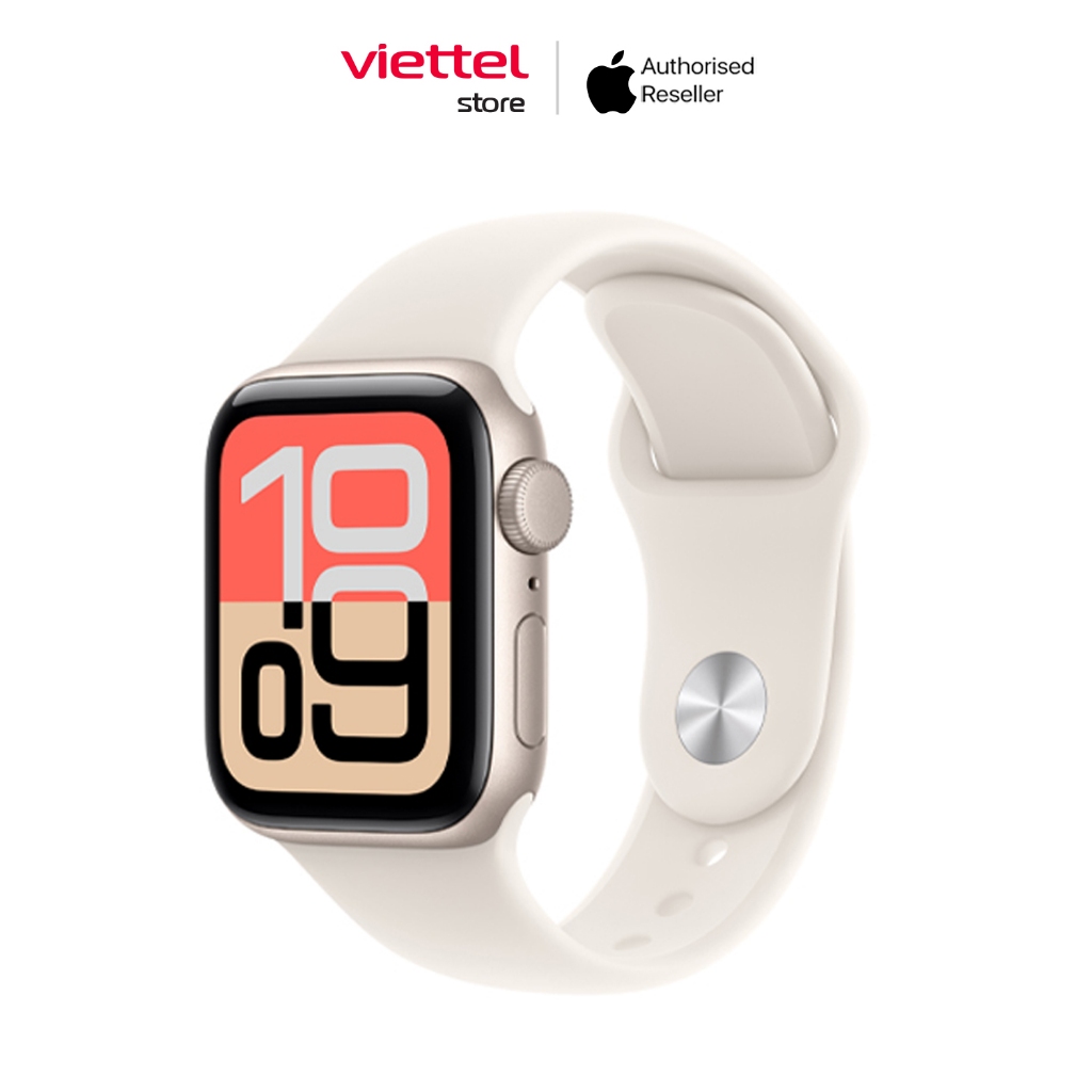 Apple Watch SE 3 Viền Nhôm GPS 40mm Dây cao su S/M Chính hãng