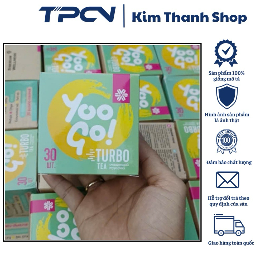 Trà thảo mộc Yoo Go Turbo Tea - Trà body siberian hộp 30 gói trà [Chính hãng]