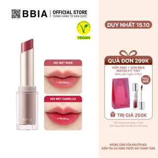 Son thỏi tint bóng căng mọng, dưỡng ẩm mềm mịn BBIA Ready To Wear Water Lipstick 3g