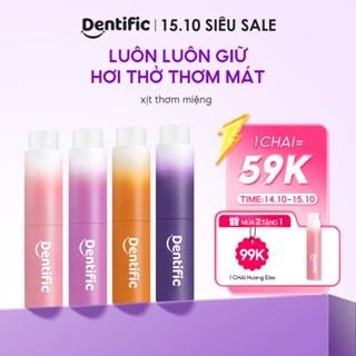 Xịt thơm miệng Dentific hương trái cây thơm mát - Nhỏ gọn dễ mang theo nhiều hương vị để lựa chọn