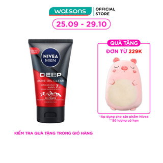 Sữa Rửa Mặt Nivea Men Deep Acne Oil Clear 100g